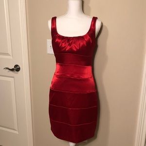Red Bisou Bisou Red Formal Cocktail Dress